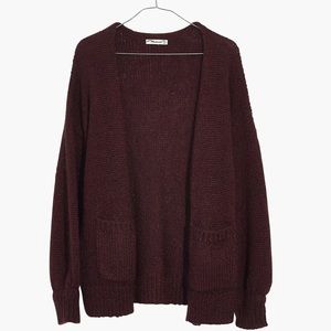 Madewell Balloon-Sleeve Cardigan Sweater